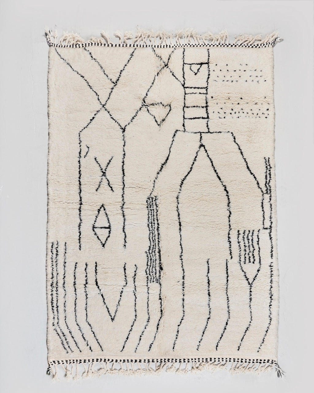 Alfombra bereber Beni Ouarain 3,20 × 2,03 m