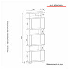 Bibliothèques Blok - Blanc / Noyer