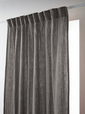 Gaïa - Rideau Galon Fronceur - Double Gaze De Coton Unie - Granit