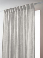 Gaïa - Rideau Galon Fronceur - Double Gaze De Coton Unie - Nuage