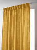 Gaïa - Rideau Galon Fronceur - Double Gaze De Coton Unie - Safran