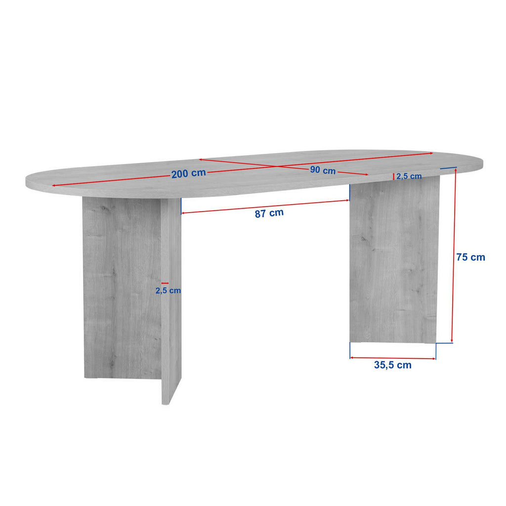 Sabella - Mesa de comedor - Madera negra