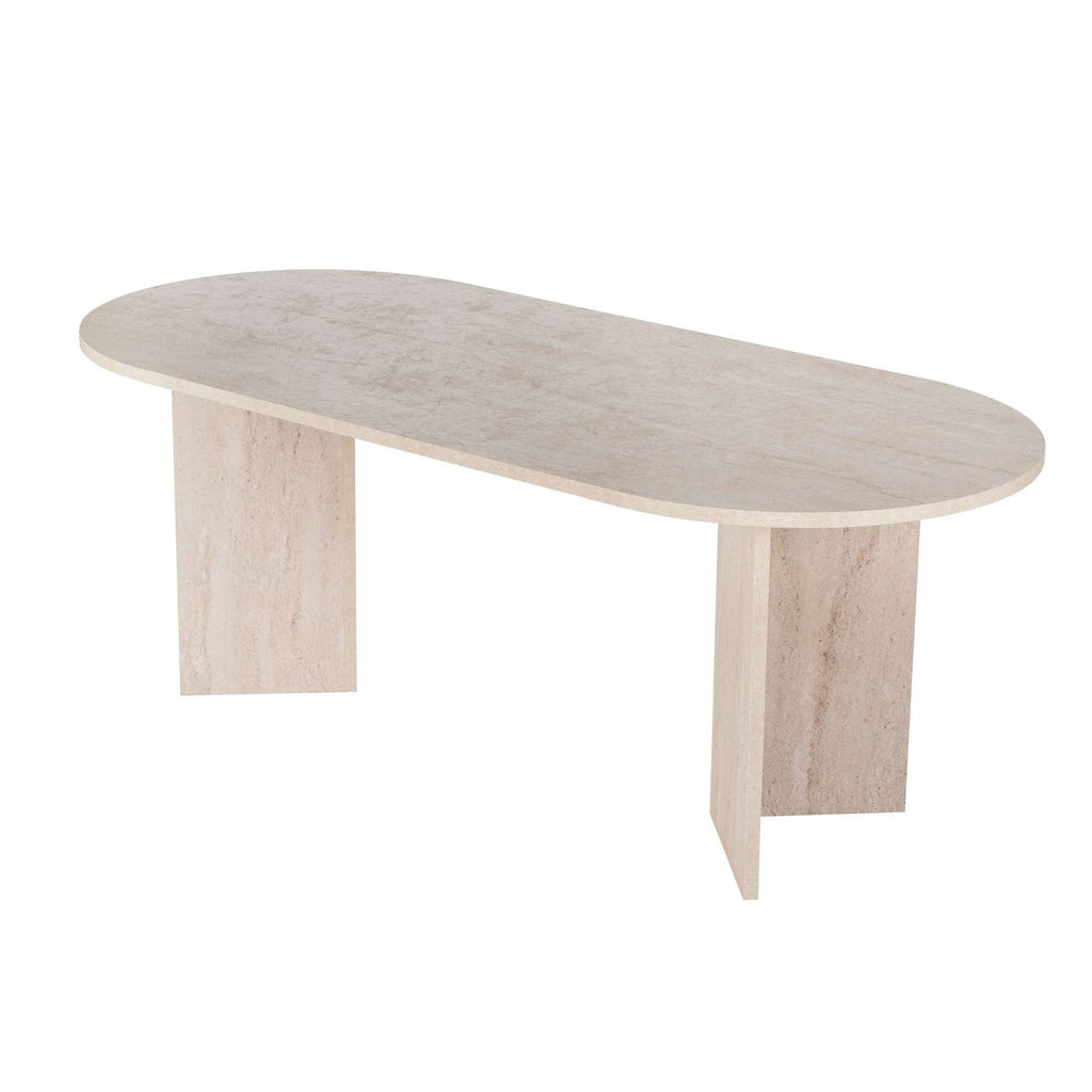 Sabella - Table à Manger - Travertine