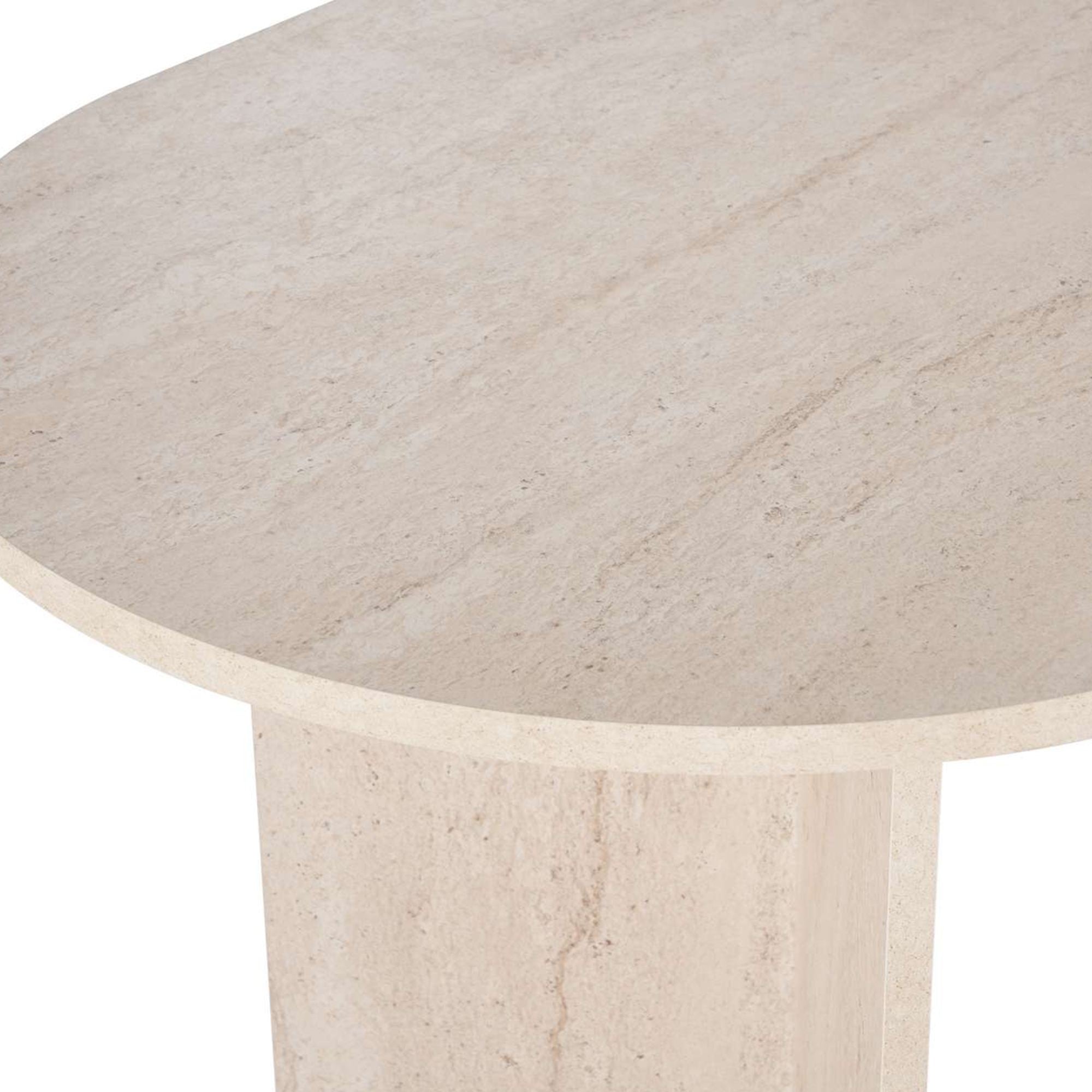 Sabella - Table à Manger - Travertine