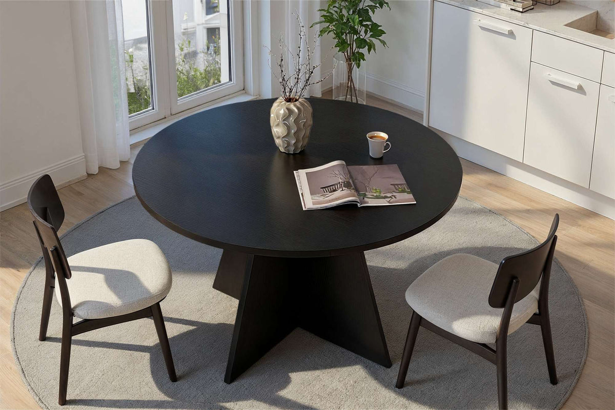 Virella - Dining Table - Black Wood