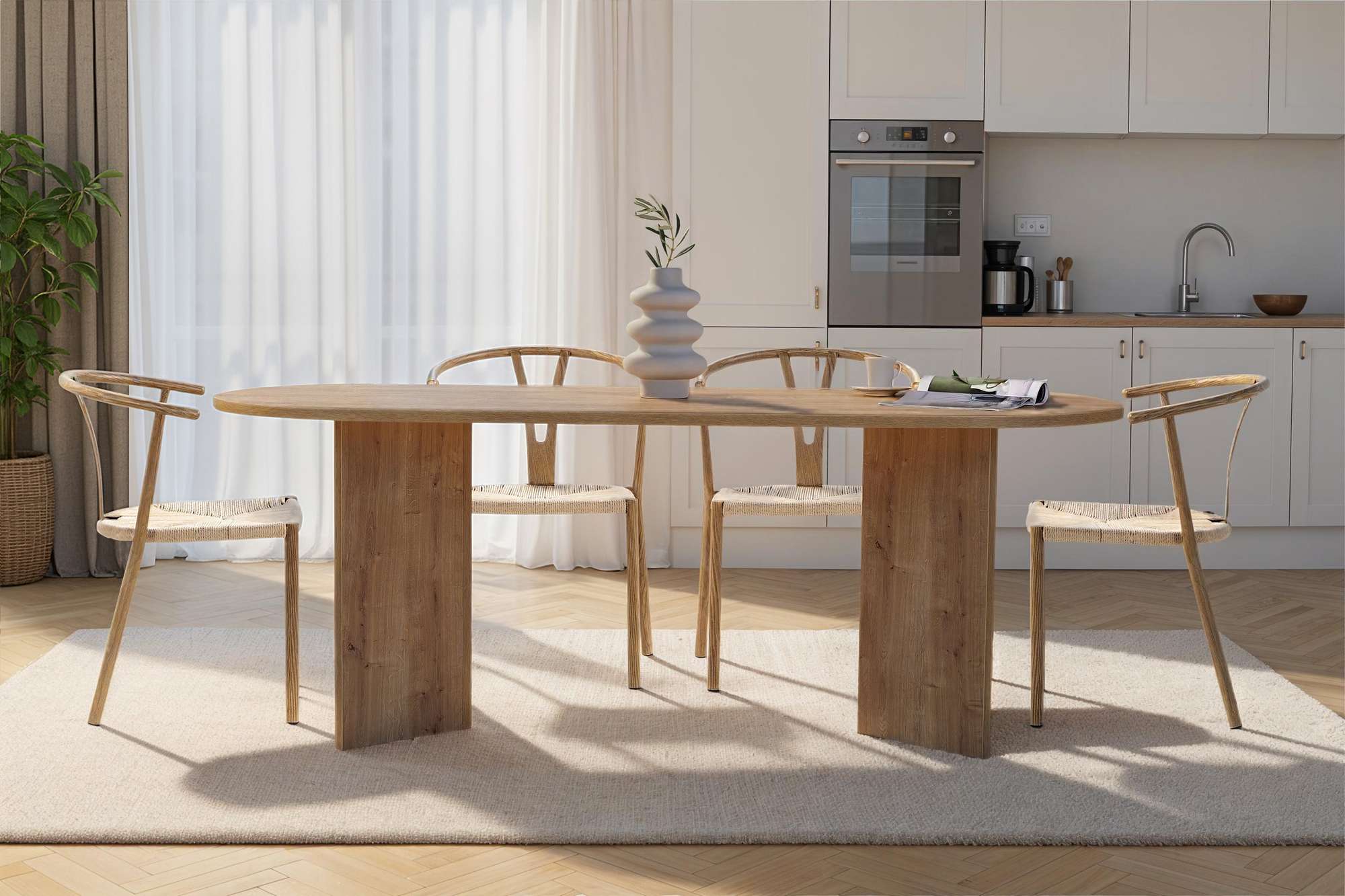 Sabella - Table à Manger - Sapphire Oak