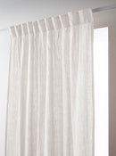 Rideau Galon Fronceur - Double Gaze De Coton Unie - Gaïa - Chantilly