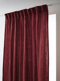 Gathered Curtain Tape - Double Plain Cotton Gauze - Gaia - Burgundy
