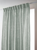 Gaïa - Rideau Galon Fronceur - Double Gaze De Coton Unie - Eucalyptus