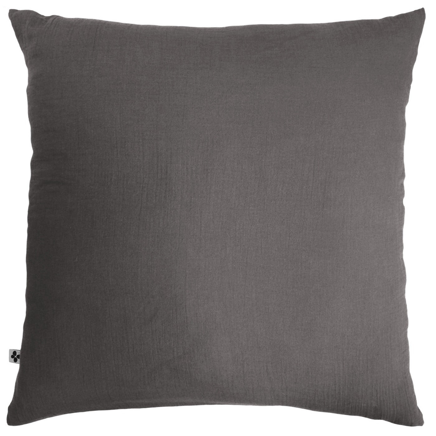 Gaïa - Funda de almohada - Gasa de algodón doble lisa - Granito