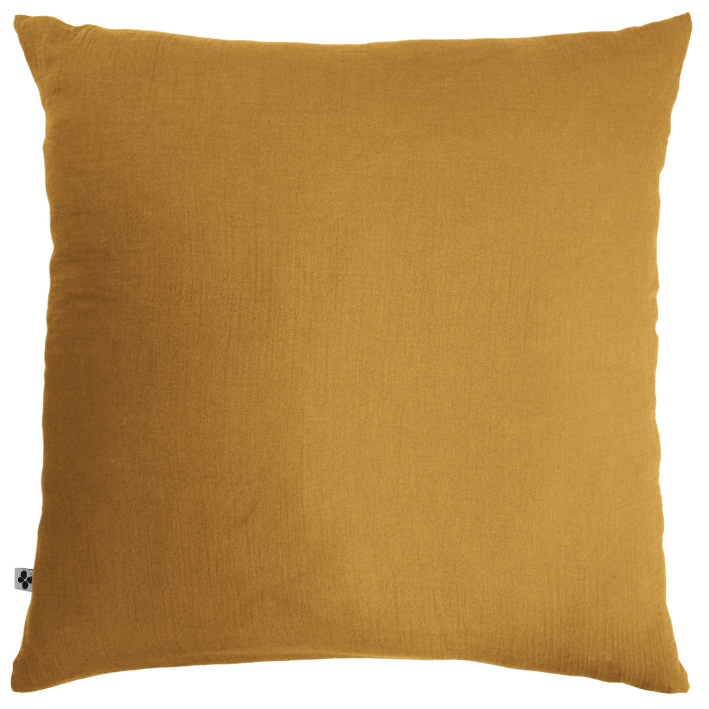 Gaïa - Taie D'Oreiller - Double Gaze De Coton Unie - Safran