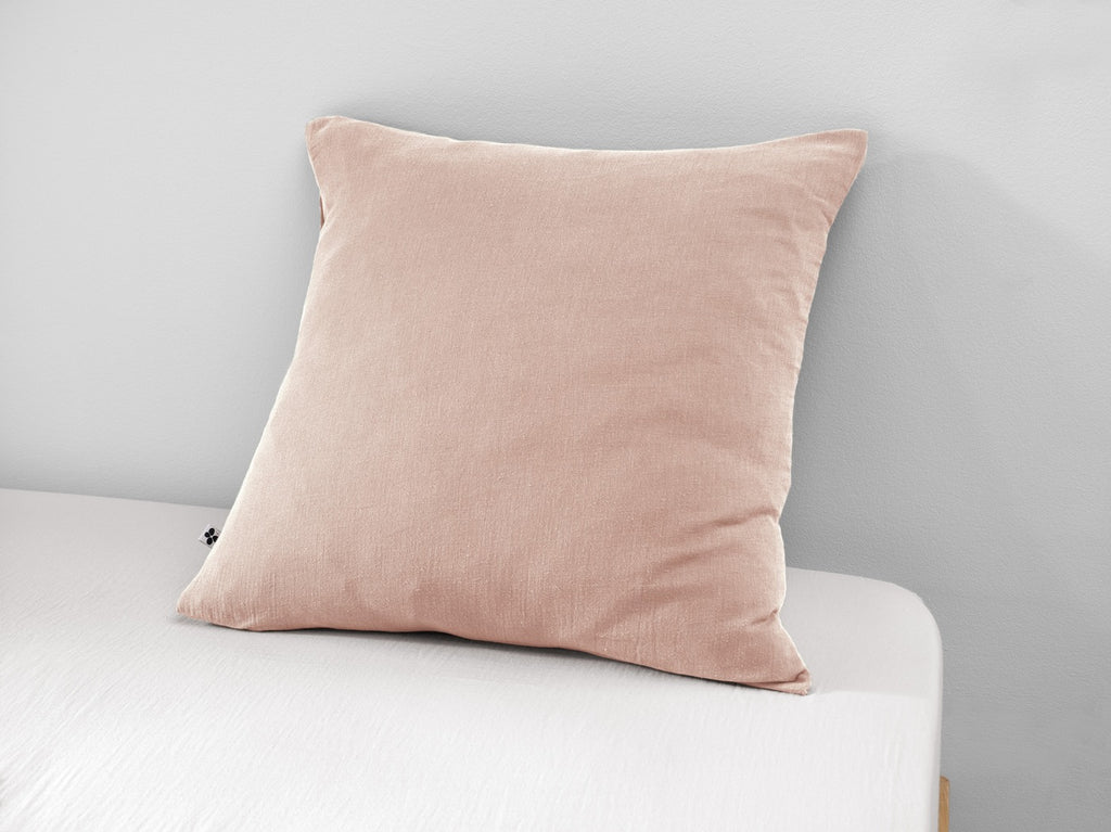 Funda de Almohada - Gasa de Algodón Doble Lisa - Gaïa - Marshmallow