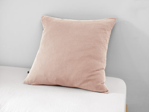 Taie D'Oreiller - Double Gaze De Coton Unie - Gaïa - Guimauve