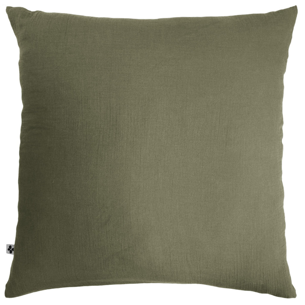 Gaïa - Taie D'Oreiller - Double Gaze De Coton Unie - Romarin