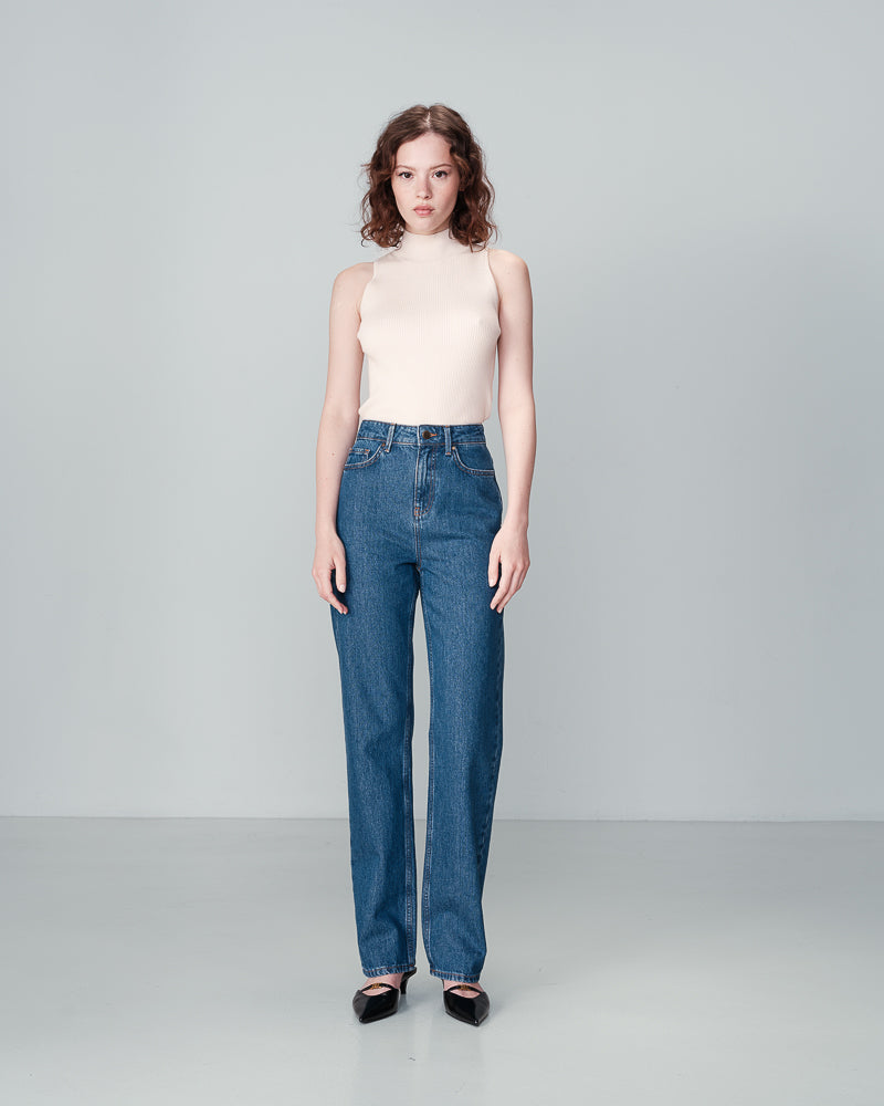 MIDDENBLAUWE JEANS 82 MIDDENBLAUW