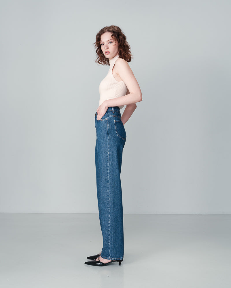 MIDDENBLAUWE JEANS 82 MIDDENBLAUW