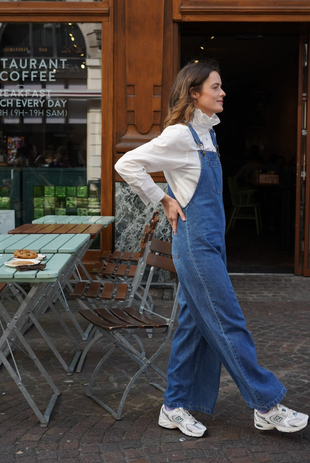 Brown Denim Overalls
