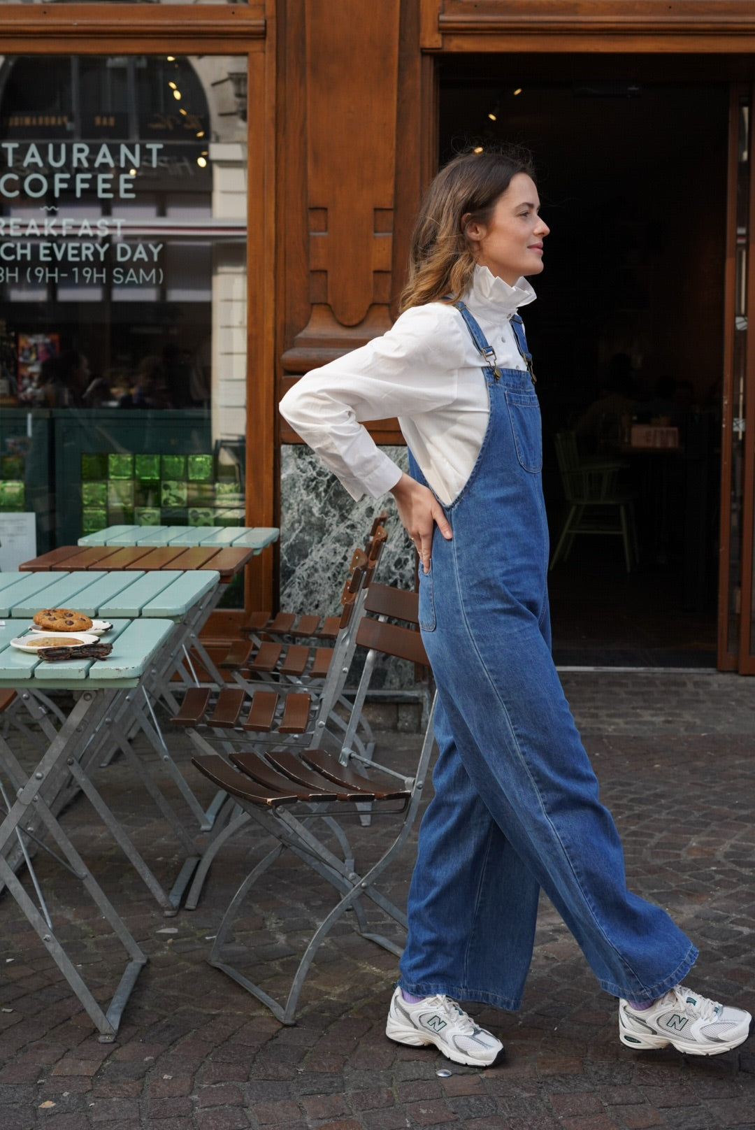 Brown Denim Overalls