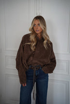 Amelia Chocolat - Chaqueta de ante