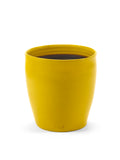Glazed Shades - Pot De Fleurs - M - Terre Cuite - Jaune Lines