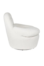 Velvoro - Fauteuil Lounge - Polyester - Blanc Cassé