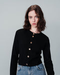 BLACK CARDIGAN NABEL BLACK