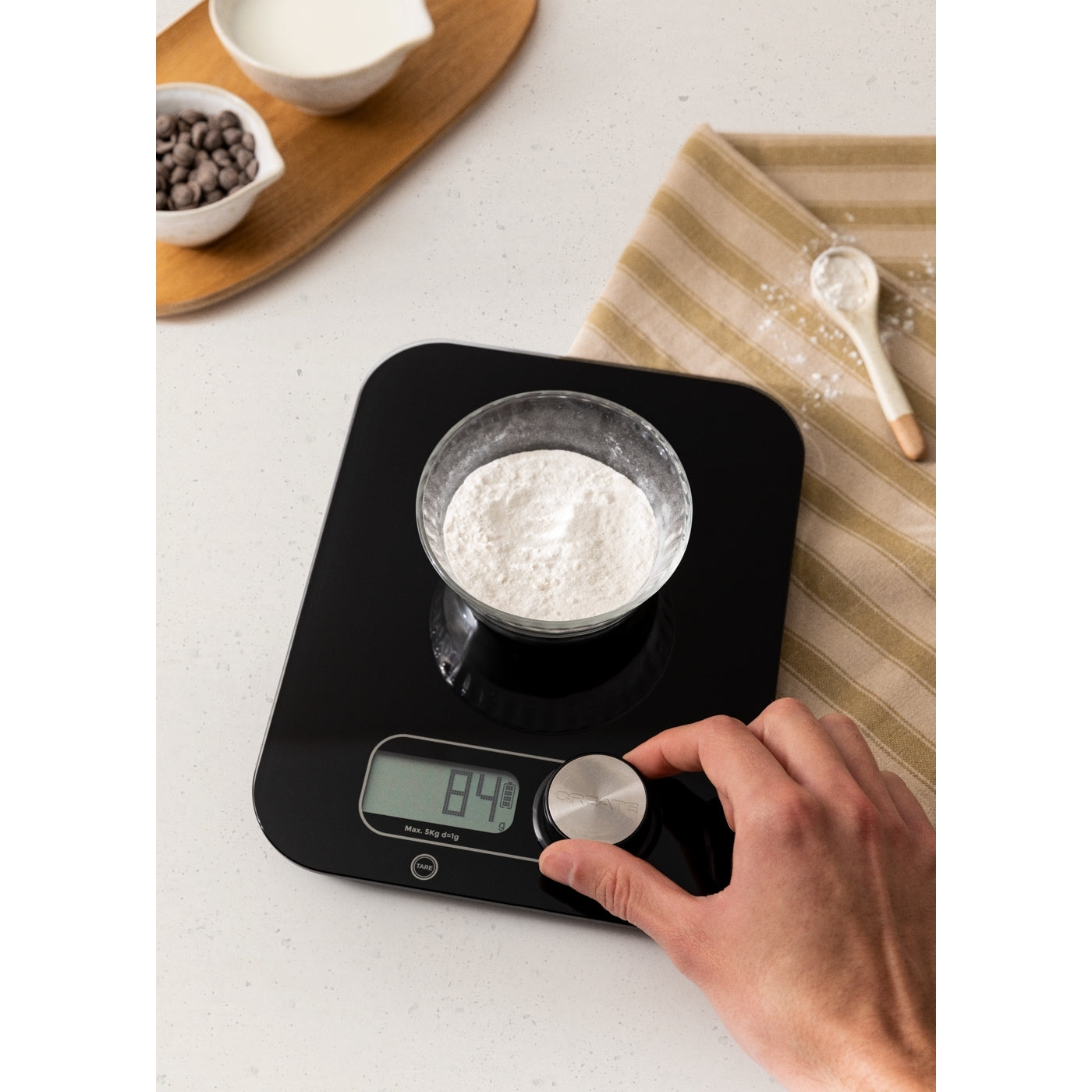 Balance Food Eco - Balance de cuisine sans piles - Noir