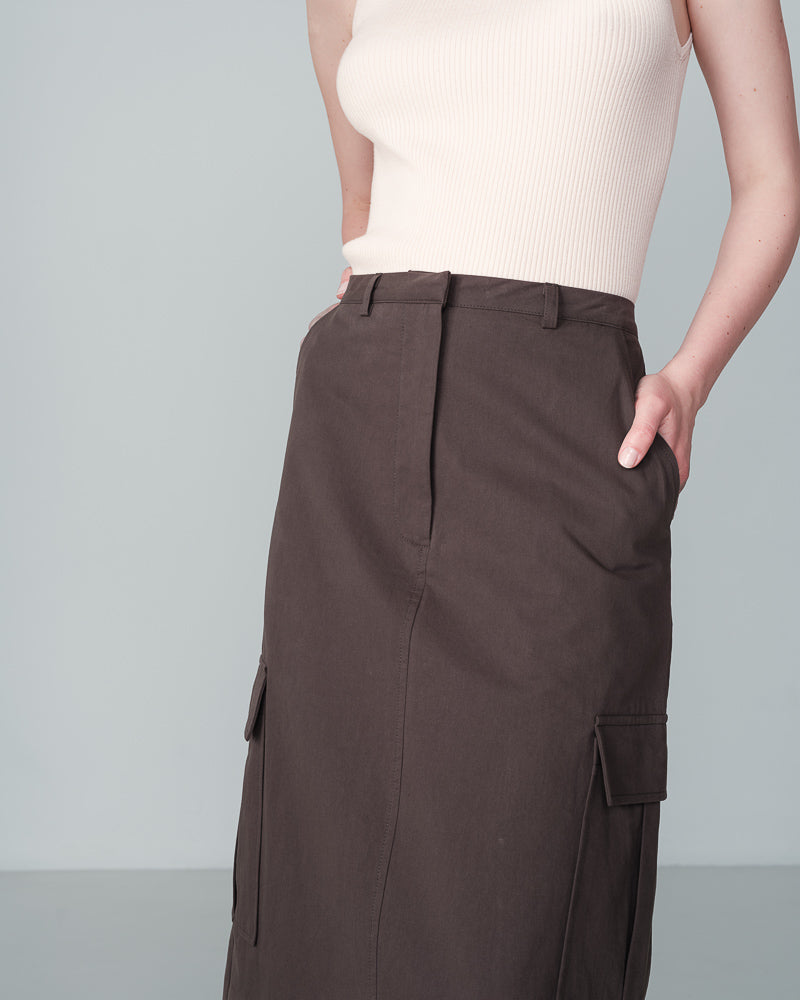 CHARCOAL SKIRT NEWYORK CHARCOAL