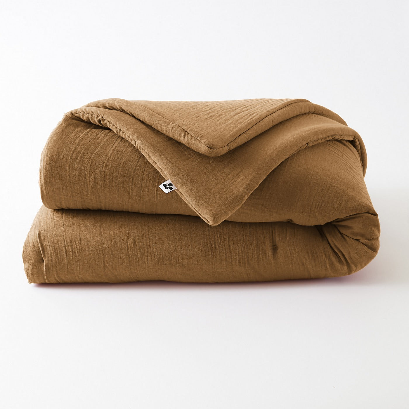Gaïa - Edredon - Double Gaze De Coton Unie - Camel