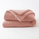 Duvet - Double Gauze Plain Cotton - Gaia - Peach Pink