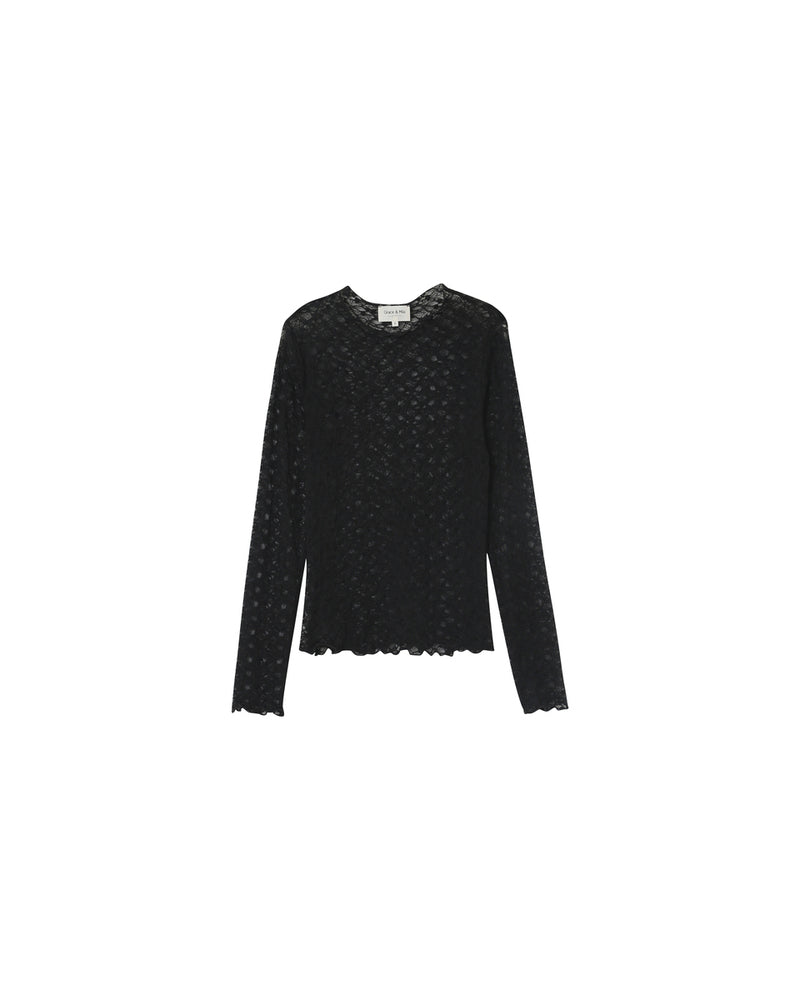 BLACK T-SHIRT NICOLE BLACK
