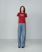 BURGUNDY T-SHIRT NICOLETTE BURGUNDY