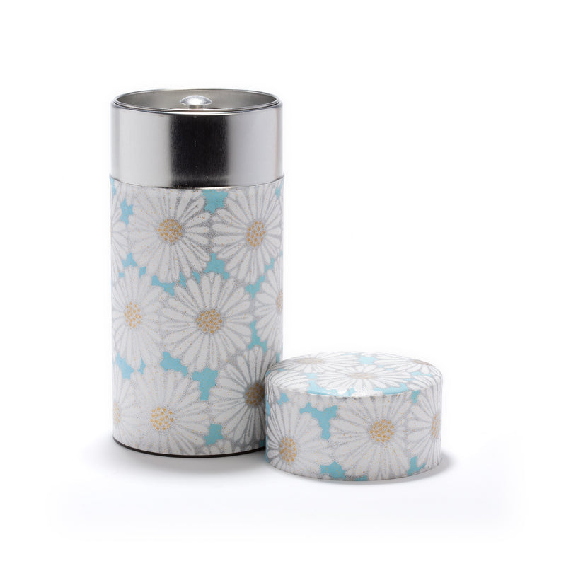 Boîte Washi Pour Thé Marguerite Blue - 150G