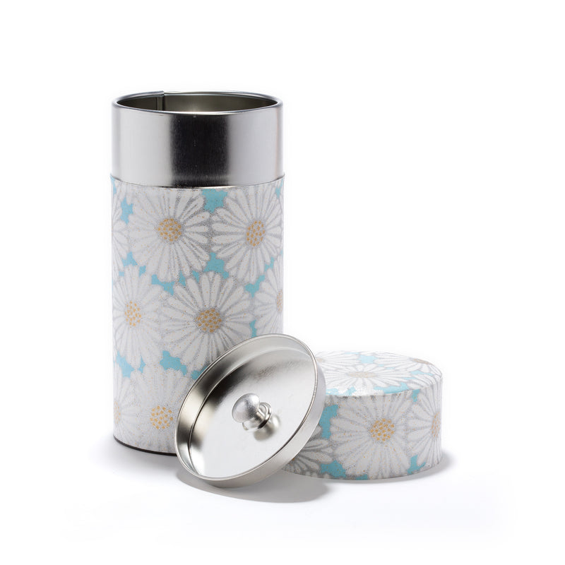 Boîte Washi Pour Thé Marguerite Blue - 150G