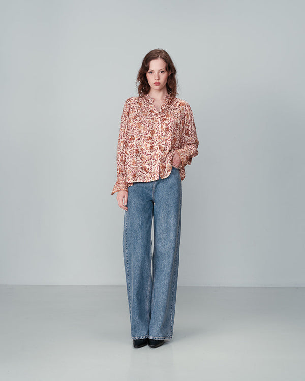 SANDFARVET BLUSE NUNCAS SAND
