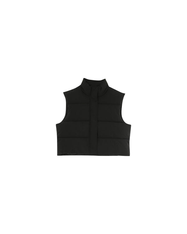 DAUNENJACKE SCHWARZ NYLON SCHWARZ