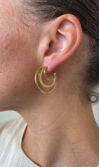 Asymmetric Whirlwind Earrings