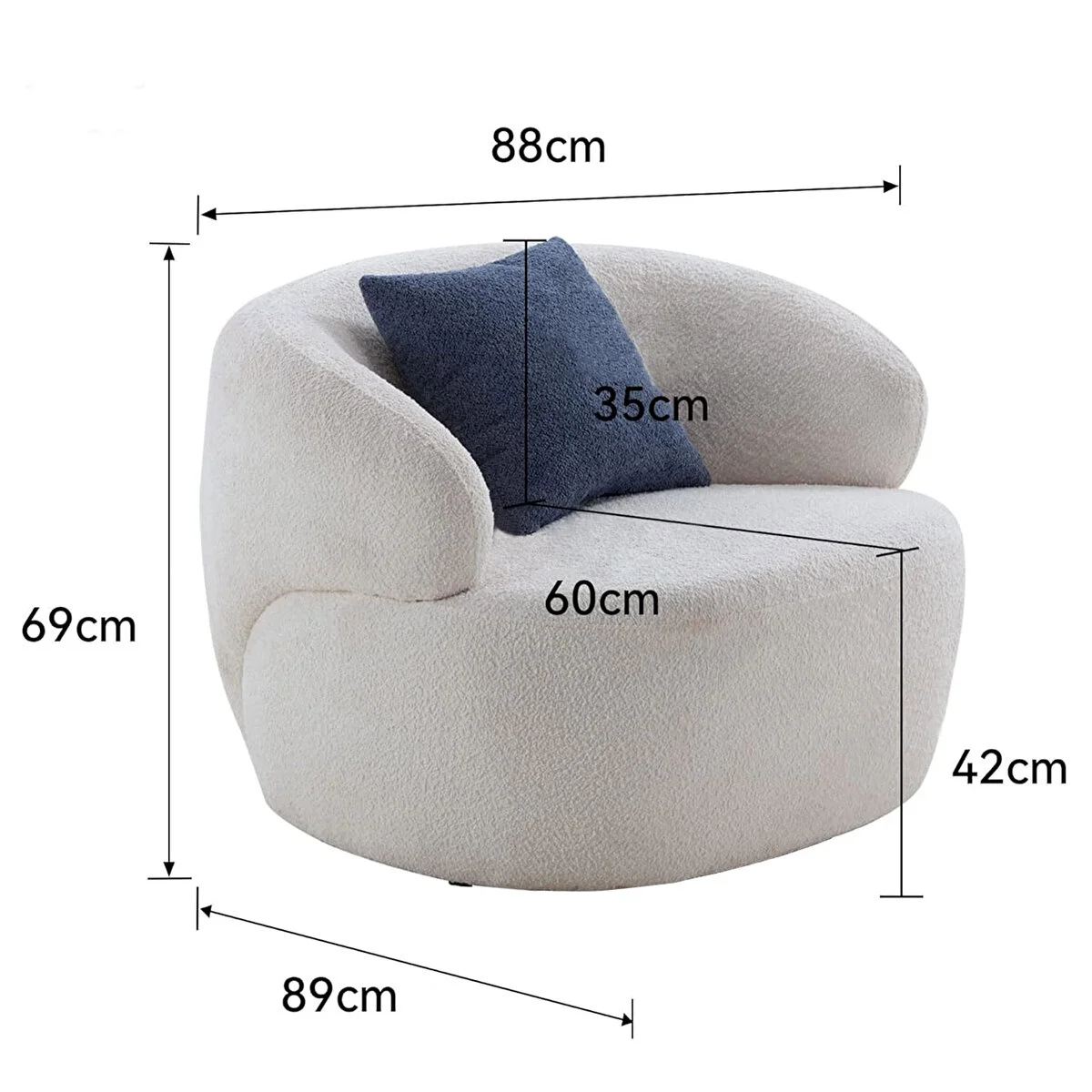 Fauteuils À Oreilles Venedik - Blanc