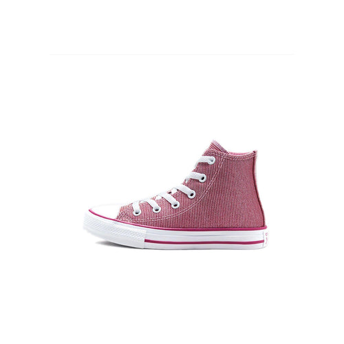 Zapatillas Converse Chuck Taylor All Star Glitter Textile High Top Júnior - Rosa