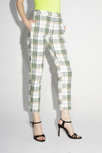 Le Pantalon Silvana Tartan Néon