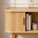 Ernest - Tv Unit 2 Sliding Doors - Light Wood