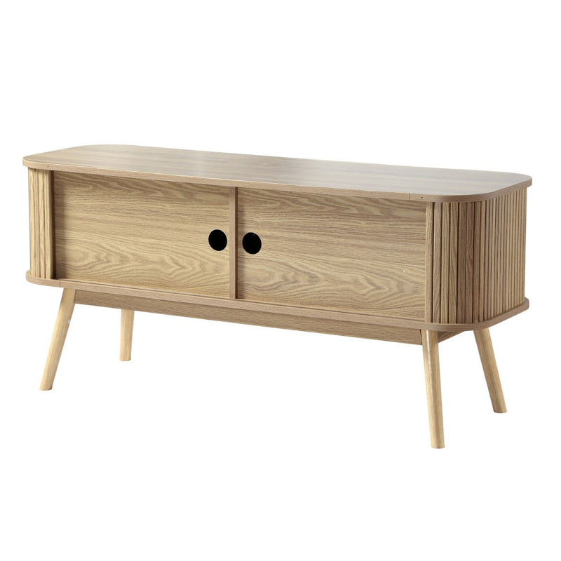 Ernest - Tv Unit 2 Sliding Doors - Light Wood