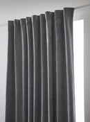 Rideau Galon Fronceur Occultant + Polaire - Polyester - Bjorn - Titane
