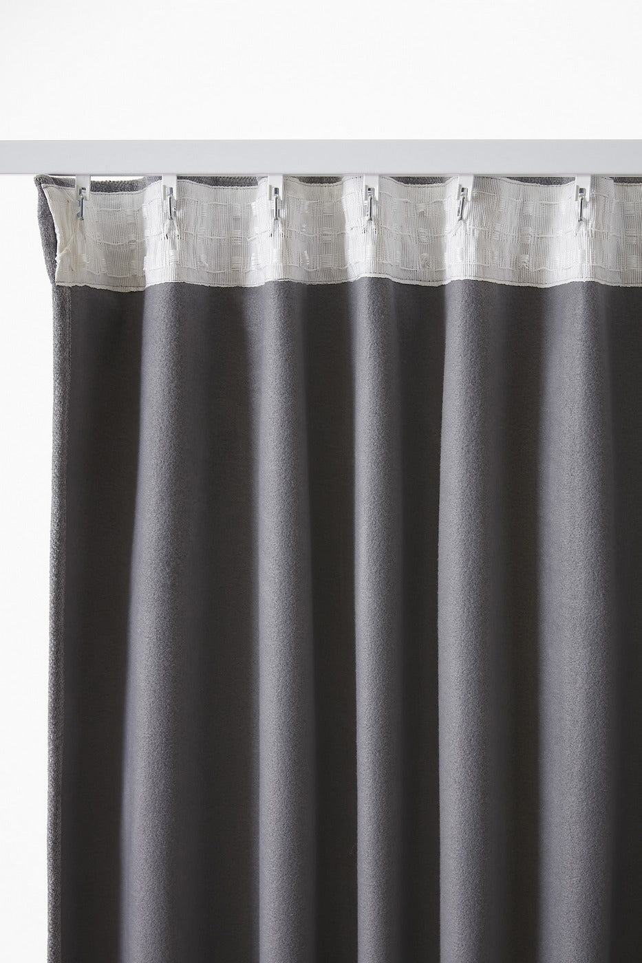 Bjorn - Rideau Galon Fronceur Occultant + Polaire - Polyester - Titane