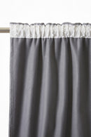 Rideau Galon Fronceur Occultant + Polaire - Polyester - Bjorn - Titane