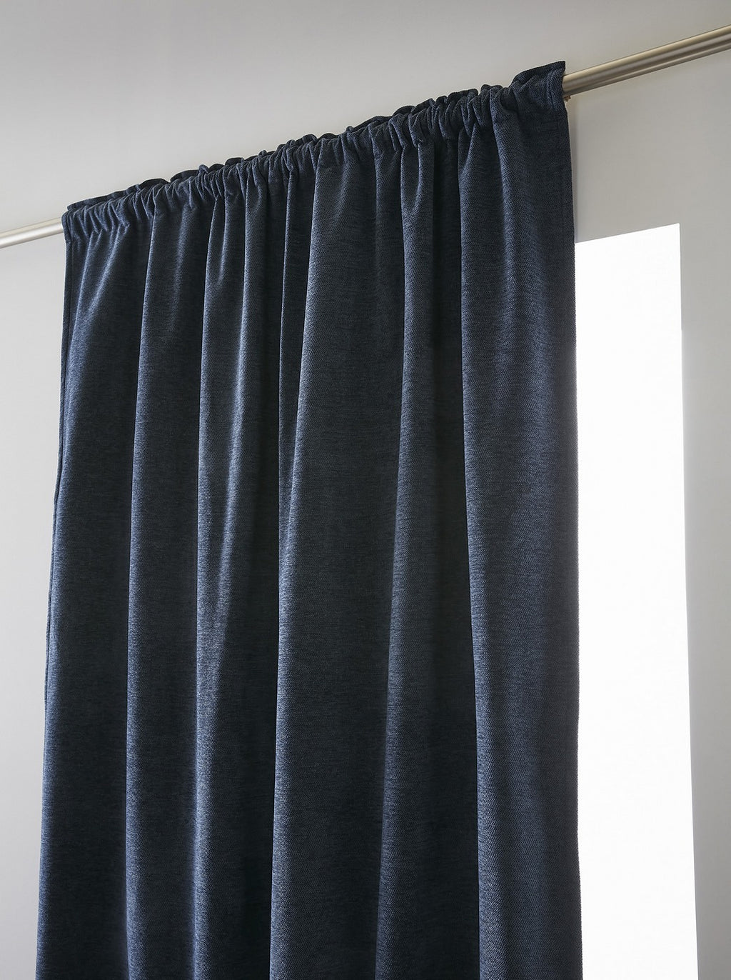 Bjorn - Rideau Galon Fronceur Occultant + Polaire - Polyester - Minuit