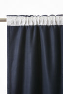 Rideau Galon Fronceur Occultant + Polaire - Polyester - Bjorn - Minuit
