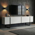 Onera - Meuble TV - Blanc/Noir