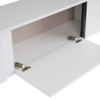 Onera - Meuble TV - Blanc/Noir
