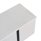 Onera - Meuble TV - Blanc/Noir